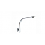 Aqua Chrome Square Gooseneck Wall Shower Arm